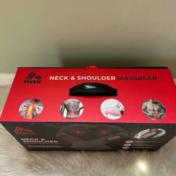 RBX Neck & Shoulder Massager Shiatsu Massage Soothing Heat Arm Straps NEW - Picture 4 of 6
